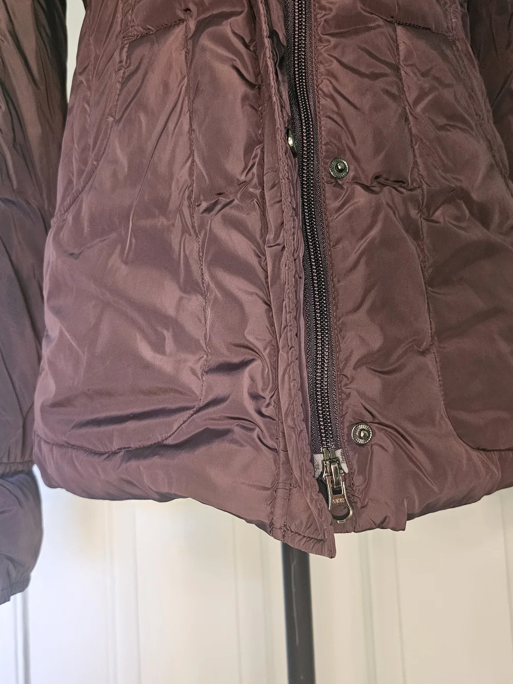 Mariani Down Coat Deep Plum Italian Sizing Women's 44 (Appx 6-8 US)